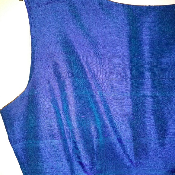 Vintage Silk Iridescent Sheath Dress - Picture 3 of 8